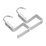 VOSAREA 2St Schreibtischhaken büroartikel büromaterial school supplies kassenrollen bag hook Kleiderbügelhaken aus Metall Haken für Taschen Büro-Handtaschenhaken Aluminiumlegierung Silver