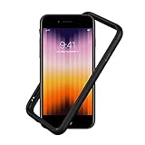 RhinoShield Bumper Case kompatibel mit [iPhone SE 3 / SE 2/8 / 7] | CrashGuard NX - Stoßdämpfende Schutzhülle im schlanken Design - 3.5 Meter Fallschutz - Schwarz