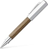 Faber-Castell 147518 - Tintenroller Ondoro Räuchereiche, Mine: 0,5 mm, Schaftfarbe: braun