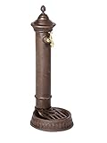 Standbrunnen 78cm Waschbecken Brunnen Eisen Waschplatz Antik-Stil braun