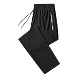 Sporthose Herren Jogginghose Fitnesshose Trainingshose Freizeithose Mit 2 Taschen Tunnelzug Einfarbig Baggy Straight Leg Stylische