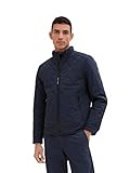 TOM TAILOR Herren 1034436 Biker Steppjacke mit Stehkragen, 10668-Sky Captain Blue, 3XL