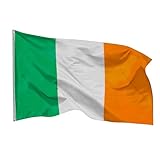 PHENO FLAGS Irland Flagge - Irlandfahne 90 x 150 cm mit Messing-Ösen - Strapazierfähige Fahne für Fahnenmast - 100% Polyester