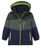 Killtec Unisex Fisw 3 Mns Jckt Skijacke Funktionsjacke mit Kapuze und Schneefang, dunkel waldgrün, 98-104 EU