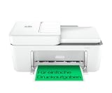 HP DeskJet 4220e Multifunktionsdrucker, 3 Monate gratis drucken mit HP Instant Ink inklusive, HP+, Drucker, Kopierer, Scanner, Mobiler Faxversand, WLAN, Automatische Dokumentenzuführung, Weiß