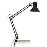 BRILLIANT Lampe, Hobby Schreibtischklemmleuchte schwarz, Metall, 1x A60, E27, 40W,Normallampen (nicht enthalten)