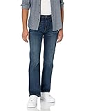 Amazon Essentials Herren Bootcut-Jeans mit gerader Passform, Dunkle Waschung, 40W / 32L