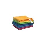 Vileda Mikrofasertücher Colors, Allzwecktücher Multipack aus Mikrofasern, 30 x 30 cm, Mehrfarbig zur Unterscheidung der Anwendungsbereiche, 7er Pack