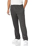 Amazon Essentials Herren Fleece-Jogginghose (erhältlich in „Big & Tall“-Größen), Kohlegrau Meliert, M