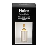 Haier – Thermo-Weinkühler Mit Doppelwandigem Design- Aus Edelstahl In Premiumqualität- Für Alle Standard-Weinflaschen Geeignet- HAWTB01