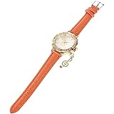 GLSTOY Gürteluhr Mit Diamanten Strassuhren Für Damen Frauen Schauen Zu Analoge Uhr Geschenkuhr Für Mädchen Damenuhr Freizeituhr Für Mädchen Armbanduhr-dekor S Uhren Knopfbatterie Orange