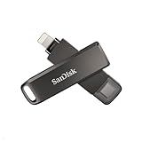 SanDisk iXpand Luxe Flash-Laufwerk 2-in-1 iPhone Speicher 128 GB (iPad kompatibel, automatisches Backup, USB-C und Lightning Anschluss, Passwortschutz, iXpand App)