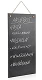 Sänger Schiefertafel mit Kreide für mehrere Personen aus Schiefer, Schreibtafel und Kreide, rustikal, Alltag, Café, Hochzeit, Feier, Geburtstag, Sommer-Party, Blackboard Set