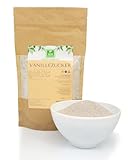 Echter Vanillezucker gemahlen 250 g von der Grünen Essenz - Vanille Zucker - vegan - hochwertiger Vanilliezucker mit natürlicher Bourbon Vanilleschote