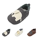 Baby Kinder Krabbelschuhe - Lauflernschuhe Mädchen Hausschuhe Schuhe Babyschuhe Kugelsicherer Weicher Leder Lederschuhe Kleinkind Weiche Sohle Lauflernschuhe Babybodenschuhe