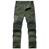 Wanderhose Herren Sommer Leicht Angenehm Wasserdicht Wanderhose Trekkinghose Stretch Atmungsaktiv Winddicht Schnell Trockend Softshellhose Zip Off Hose Abriebfest Weich Outdoor Hosen Taktische Hose