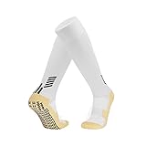 Fußballsocken Herren Stutzen, Fußballstutzen Jugend Stutzenstrumpf, Sportsocken Trainingssocke Sockenstutzen, für Fußball, Laufen, Training(Weiß)