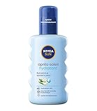 NIVEA SUN After Sun Spray (1 x 200 ml), Feuchtigkeitsspendendes Körperspray mit Bio-Aloe Vera für intensive und langanhaltende Feuchtigkeit