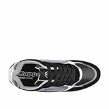 Kappa Damen Geena Low Cut Retrorun | Woman | Size 39 | Black/Grey Silver Sneaker, Schwarz grau Silber, EU