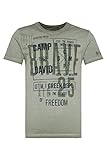 Camp David Herren Rundhalsshirt Inside Oil Dyed mit Prints