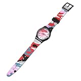 VALICLUD 1stk Cartoon-camouflage-uhr Für Kinder Reloj Para Niños Mädchen Sehen Kinder Schauen Mädchen An Junge Uhr Gut Ablesbare Uhr Uhren Armbanduhr Im Cartoon-stil Pvc Rot