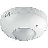 Goobay 95172 Infrarot Bewegungsmelder für Innen IP20 mit 360° Pir Sensor für Led Deckenleuchte Melder Decke Aufputz Montage 6m Reichweite Weiß