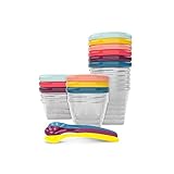 Babymoov Babybols Aufbewahrungsbehälter für Babynahrung - Multi-Set 15-teilig (3x120ml + 3x180ml + 6x250ml + 3 flexible Löffel)