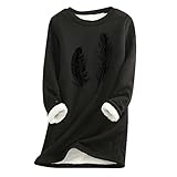 PTLLEND Damen V-Ausschnitt Langarmshirt Slim fit Basic Langarm Oberteile T-Shirt mit Knopfleiste