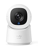 eufy Security Indoor Cam C210, 1080p Überwachungskamera Innen, WLAN, Schwenkbar, 360-Grad Kameraüberwachung Innen, mit Nachtsicht, KI für Personen, Haustiere & Bewegungsverfolgung, Indoor Kamera