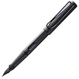 Lamy safari umbra Füller - Füllhalter mit ergonomischem Griff & schwarzer Stahlfeder in Strichbreite M - robuster ASA-Kunststoff - inkl. Tintenpatrone T 10 blau - Rechtshänder