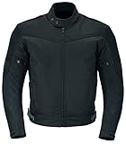 Texpeed Motorradjacke herren mit protektoren - Motorrad Motorroller Biker Wasserdicht Jacke Mit Rüstung (EN 1621-1) Schwarz - L