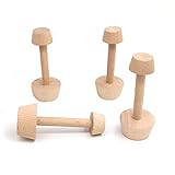 Hölzernes Torten-Tamper-Set – Eierkuchen-Tamper, Doppelseitiger Hölzerner Gebäckschieber, DIY-Kuchen-Gebäck-Werkzeuge für Mini-Muffinpfanne, Pekannuss-Kuchen, Käsekuchen, Küchenwerkzeug(1PCS)