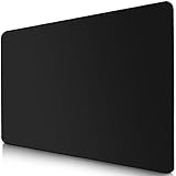 Sidorenko Mauspad 28x20cm - Mousepad mit Vernähte Kanten - Rutschfester Mouse Pad - Gaming Mauspad in schwarz - Mousepad Gaming mit glatter Oberflächen - Mauspad klein - Maus Pad für alle Maustypen