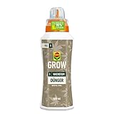 COMPO GROW Wachstum Dünger für Spezialkulturen - Dünger für Indoor & Outdoor - Spezialdünger für die Wachstumsphase - mineralisch - 500 ml, grün