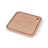 MONBENTO - Schneidebrett MB Cut Square - Holz Schneidebrett Klein für Lunchbox MB Square - Schneidebrett Fleisch/Gemüse/Käse/Brott für Arbeit/Camping/Picknick - Quadratisch Schneidebrettchen