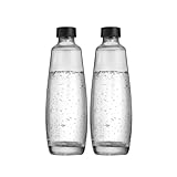 SodaStream 1L DUO Glasflasche | Spülmaschinenfest | Kompatibel für DUO und E-DUO | elegantes Design | 2er-Pack