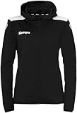 Kempa Damen Emotion 27 Kapuzenjacke Sport-Jacke, Schwarz/Weiß, XS EU