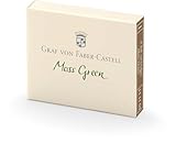 Graf von Faber-Castell Tintenpatronen – Carbon-Schwarz (6 Stück) Ink Cartridges Moss Green (Pack of 6)