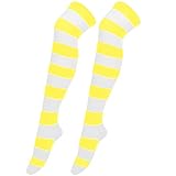 1 Paar weihnachtliche lange Strümpfe für Damen über Kniestrümpfe Weihnachten Cosplay Party Kostüme Socken kniehohe lange gestreifte Strumpfsocken Strümpfe Mit Blumenmuster Strümpfe Damen Blickdicht