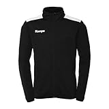 Kempa Herren Emotion 27 Poly Sport-Jacke, Schwarz/Weiß, 4XL EU