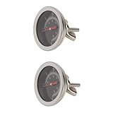 Cabilock 2 Stück Ofenthermometer Kochthermometer Backthermometer Ofen Grillthermometer Wasserkocher Ofen Backthermometer Ofen Hochpräziser Ofen Schwarzer Edelstahl