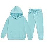 Generisch Mädchen Trainingsanzug - Baumwolle Set für Mädchen Mode Buchstaben Druck Warme Sweatjacke und Sporthose Warme Bekleidungssets Jogginganzug 2tlg Tracksuit Girls Sets 3-14 Jahre