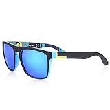 Queshark Polarisierte Sonnenbrille Für Herren Damen Luxus Retro Sonnenbrille Sport im Freien Golf Radfahren Angeln Wandern Eyewear Sonnenbrille