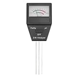 Boden pH Meter, 2 in 1 Bodenfruchtbarkeit Tester Boden PH Tester 7.1in Bodentester mit 3 Sonden, Digital Plant Probe Digital Meter Boden Meter Boden pH Stift für Pflanzenpflege