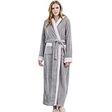 HFStorry Jumpsuit Damen, Overall Onesie Damen, Fleece Schlafoverall Einteiler Teenager MäDchen Winter Langes Fleece Warmes Nachthemd Nachthemd Er Bademantel Damen