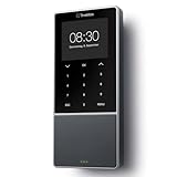 TimeMoto TM-818 SC Cloud-basiertes Zeiterfassungsgerät, kombinierbar mit kontaktlosen Smart Access Cards, RFID Badge/Schlüsselanhänger, PIN, bis zu 2.000 Benutzer, Terminplanung, Arbeitszeitberichte