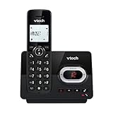 VTech CS2050 Schnurloses Telefon mit Anrufbeantworter, ECO+ Modus,Senioren Telefon Festnetz Schnurlos Festnetztelefon,Anrufsperre, Freisprechfunktion, große Tasten, 1-Zeilen Display, Schwarz