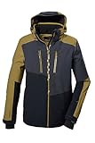 killtec Herren Skijacke/Funktionsjacke mit abzippbarer Kapuze und Schneefang KSW 70 MN SKI JCKT, blasses oliv, 6XL, 41957-000