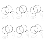 VOSAREA 30St Ring zum Aufhängen des Vorhangs Haken zum Aufhängen von Girlanden Ringe zum Aufhängen von Vorhängen Gardinenringe hängende Ringe Gardinenstangenringe Metall Kunststoff Silver