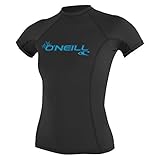 O'Neill Wetsuits Damen Uv Schutz wms basic skins S/S crew Rash Vest, Schwarz, L